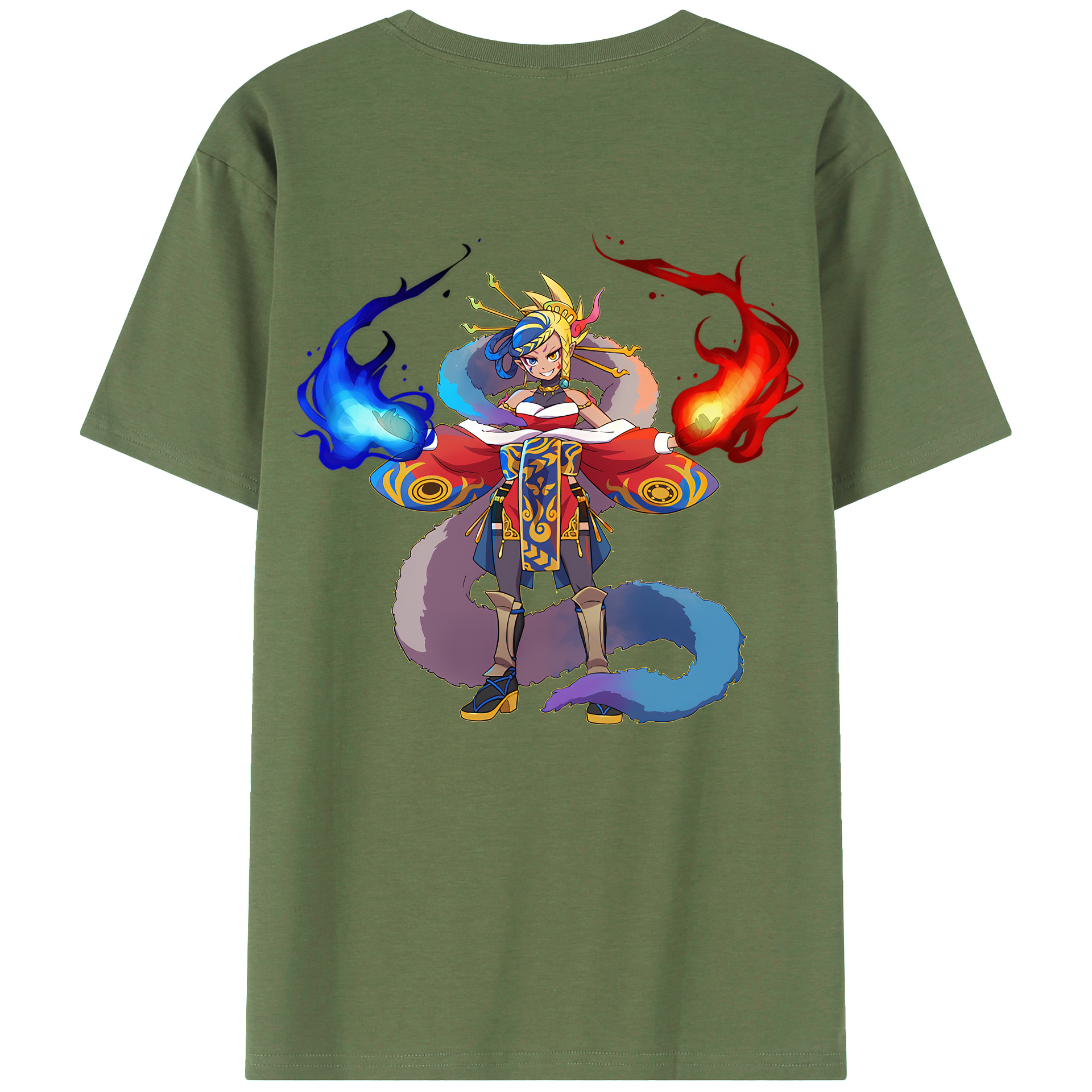 （画像用） 妖怪ウォッチ Yo-kai Watch 綿100％ メンズ半袖Tシャツ（バックプリント） 通気性